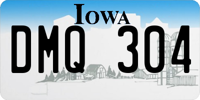 IA license plate DMQ304