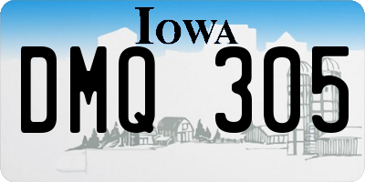 IA license plate DMQ305