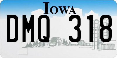 IA license plate DMQ318