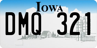 IA license plate DMQ321