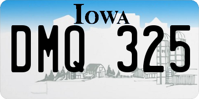 IA license plate DMQ325