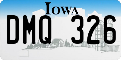 IA license plate DMQ326