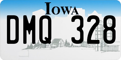 IA license plate DMQ328