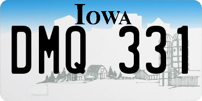 IA license plate DMQ331