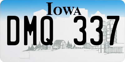 IA license plate DMQ337