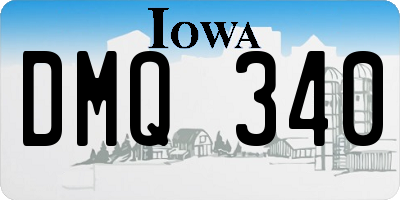 IA license plate DMQ340