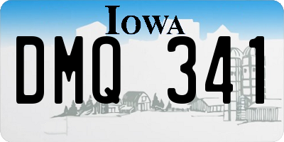 IA license plate DMQ341