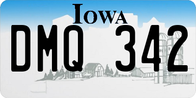 IA license plate DMQ342