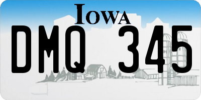 IA license plate DMQ345