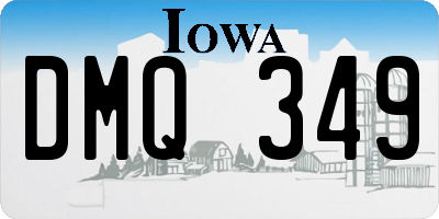 IA license plate DMQ349