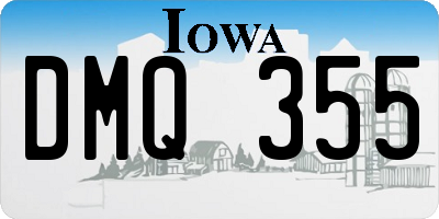 IA license plate DMQ355