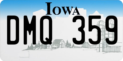 IA license plate DMQ359