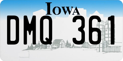 IA license plate DMQ361