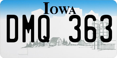 IA license plate DMQ363