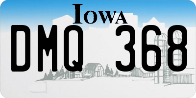 IA license plate DMQ368