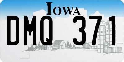 IA license plate DMQ371