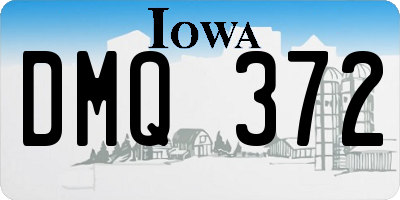 IA license plate DMQ372