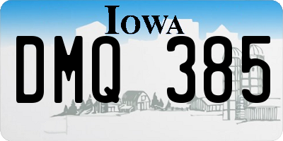 IA license plate DMQ385