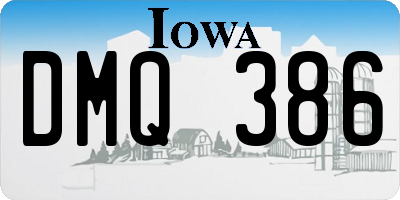 IA license plate DMQ386