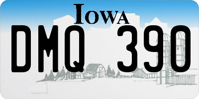 IA license plate DMQ390