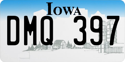 IA license plate DMQ397