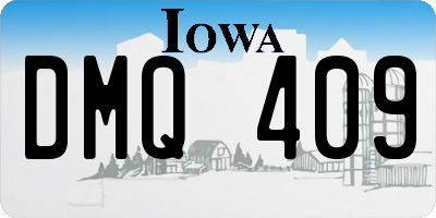 IA license plate DMQ409