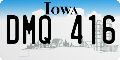 IA license plate DMQ416