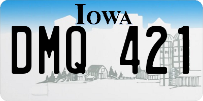 IA license plate DMQ421