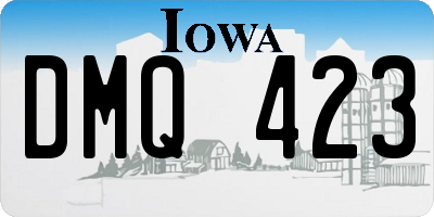 IA license plate DMQ423