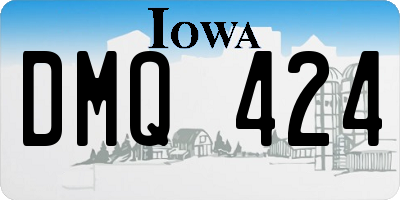 IA license plate DMQ424