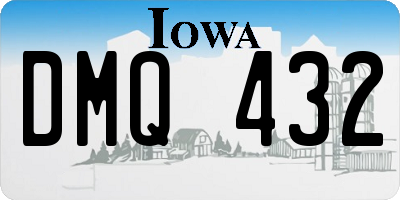 IA license plate DMQ432