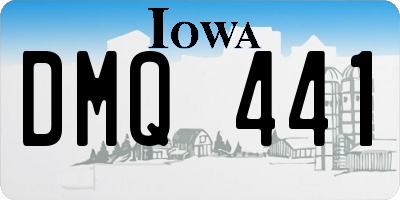 IA license plate DMQ441