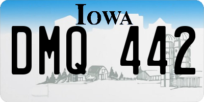 IA license plate DMQ442