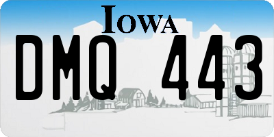 IA license plate DMQ443