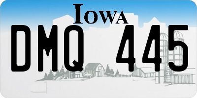 IA license plate DMQ445