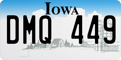IA license plate DMQ449