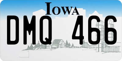 IA license plate DMQ466