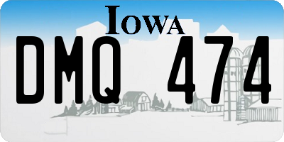 IA license plate DMQ474