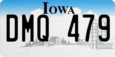IA license plate DMQ479