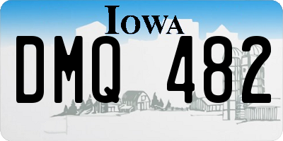 IA license plate DMQ482