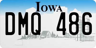 IA license plate DMQ486