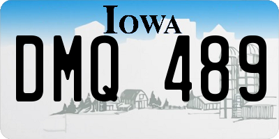 IA license plate DMQ489