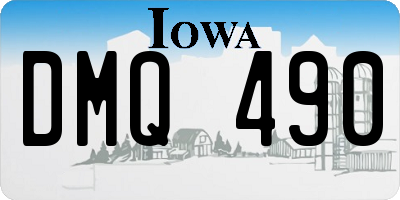 IA license plate DMQ490