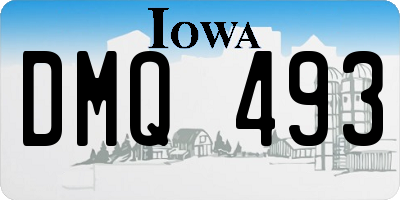 IA license plate DMQ493