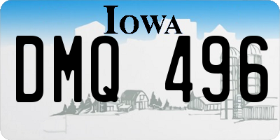 IA license plate DMQ496