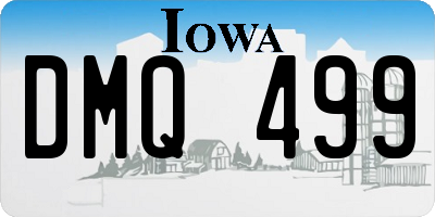 IA license plate DMQ499