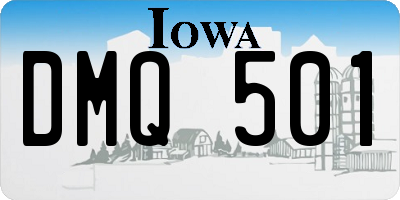 IA license plate DMQ501