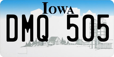 IA license plate DMQ505