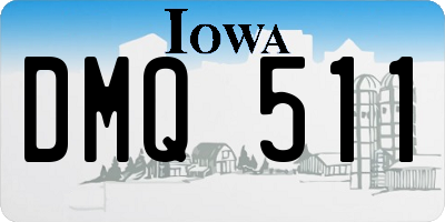 IA license plate DMQ511