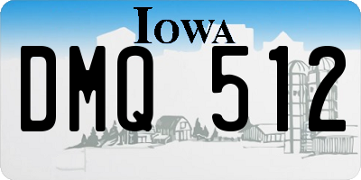 IA license plate DMQ512